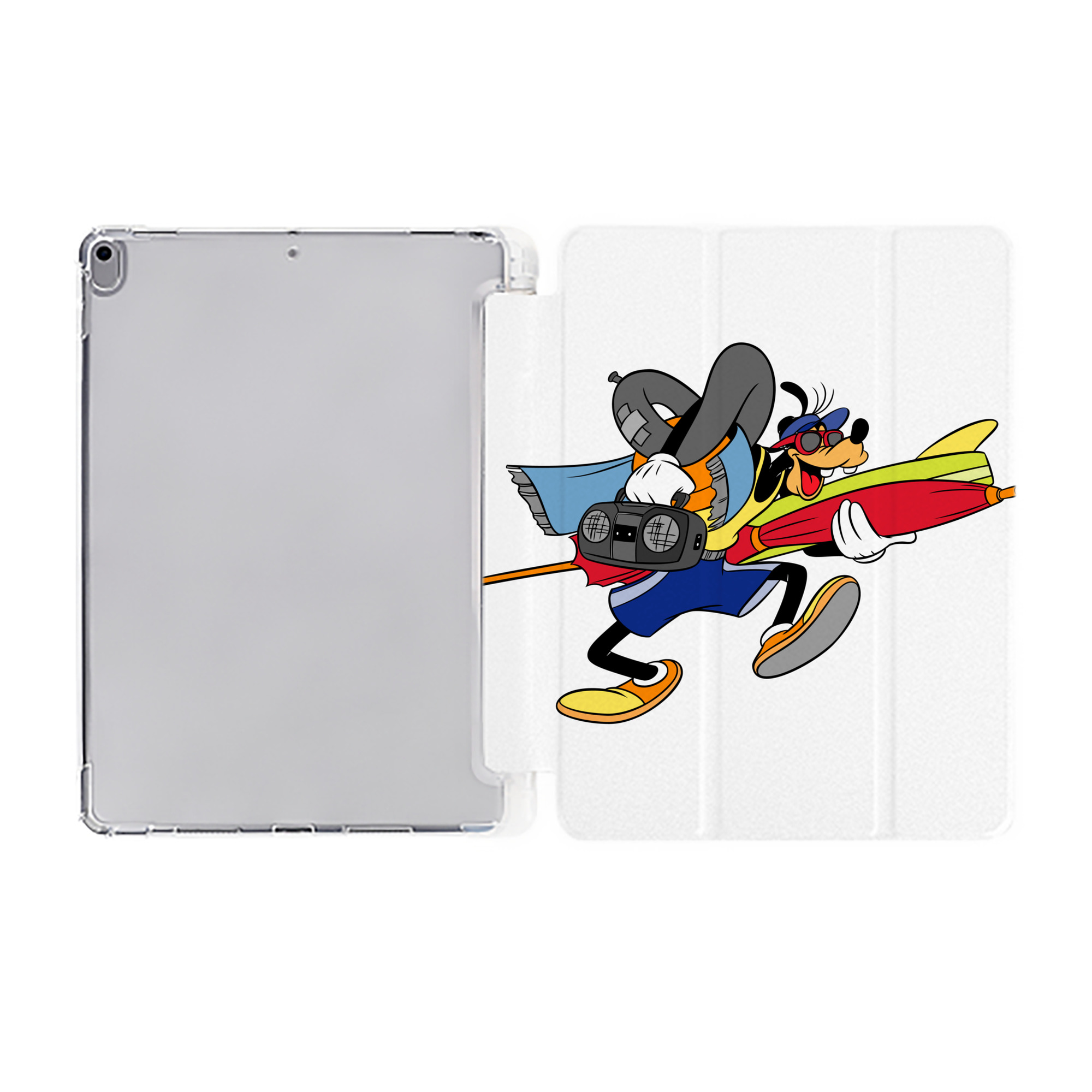 ミッキーマウス Mickey Mouse IPad ケース ペン収納付き 三つ折りスタンド PUレザー×シリコン 対応機種9.5/10.5/10.9インチ